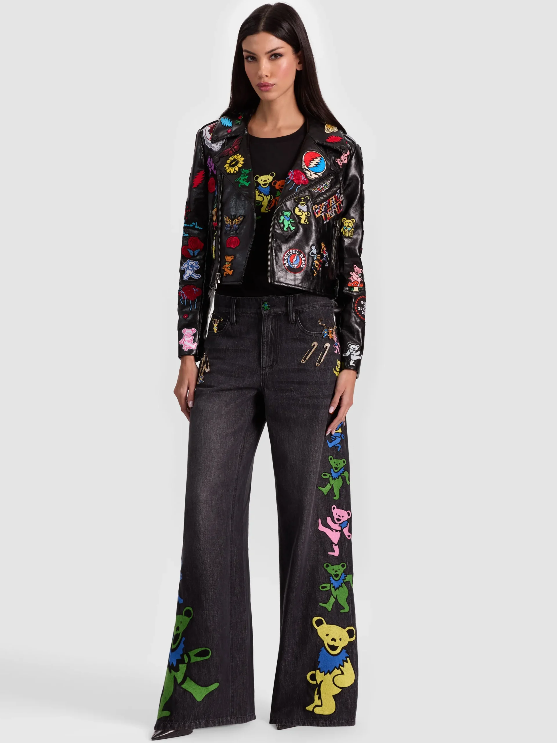 A+O X GRATEFUL DEAD CODY VEGAN MOTO JACKET