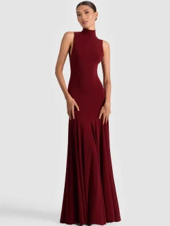 AUGUSTA OPEN BACK MAXI DRESS