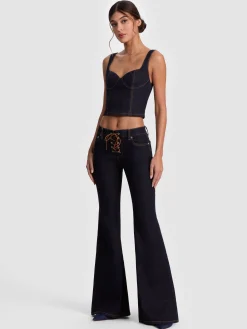 AVA SWEETHEART DENIM BUSTIER