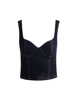 AVA SWEETHEART DENIM BUSTIER