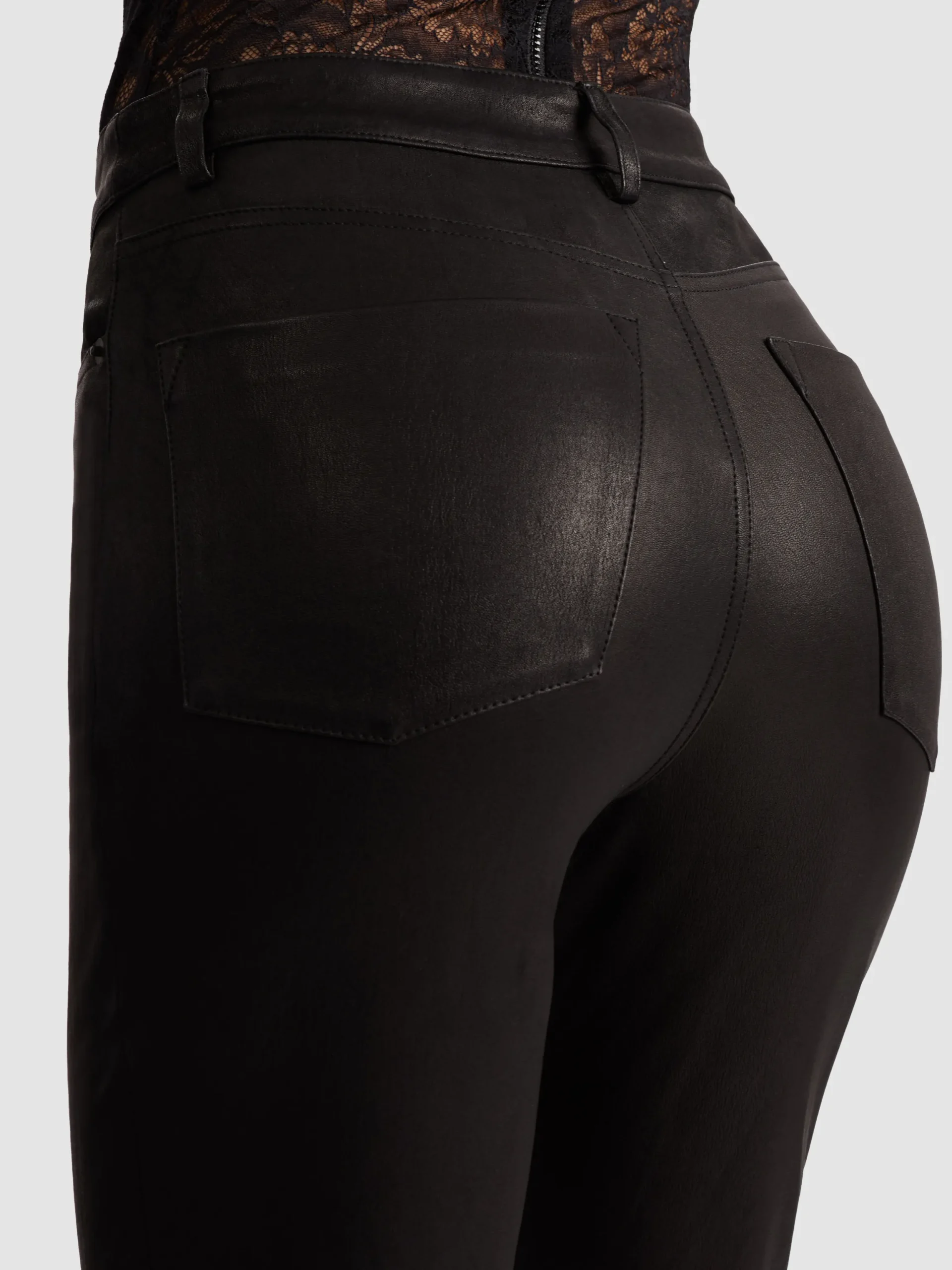 BRENT LEATHER BELL PANT