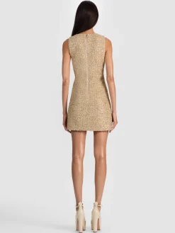 CADE EMBELLISHED TWEED MINI DRESS