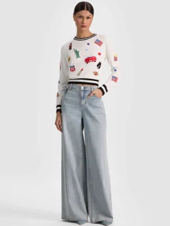 CAROLANN AMERICANA SHRUNKEN PULLOVER