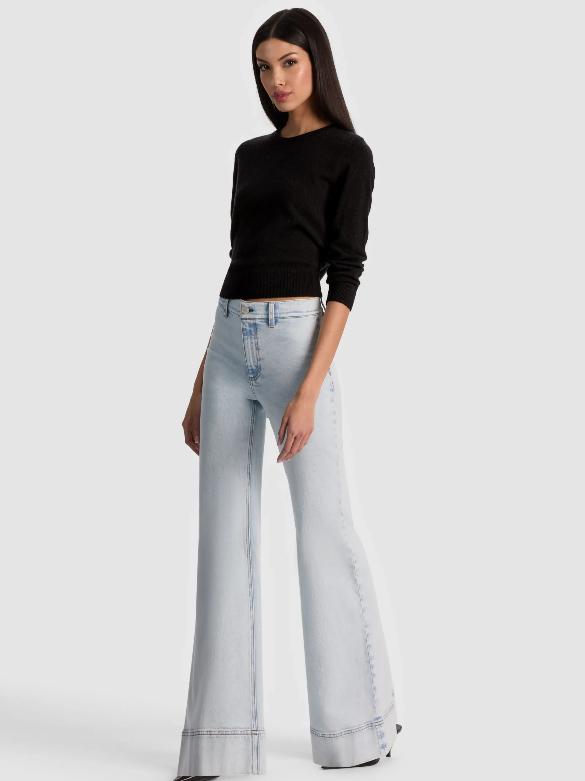 CAROLANN CASHMERE SHRUNKEN PULLOVER