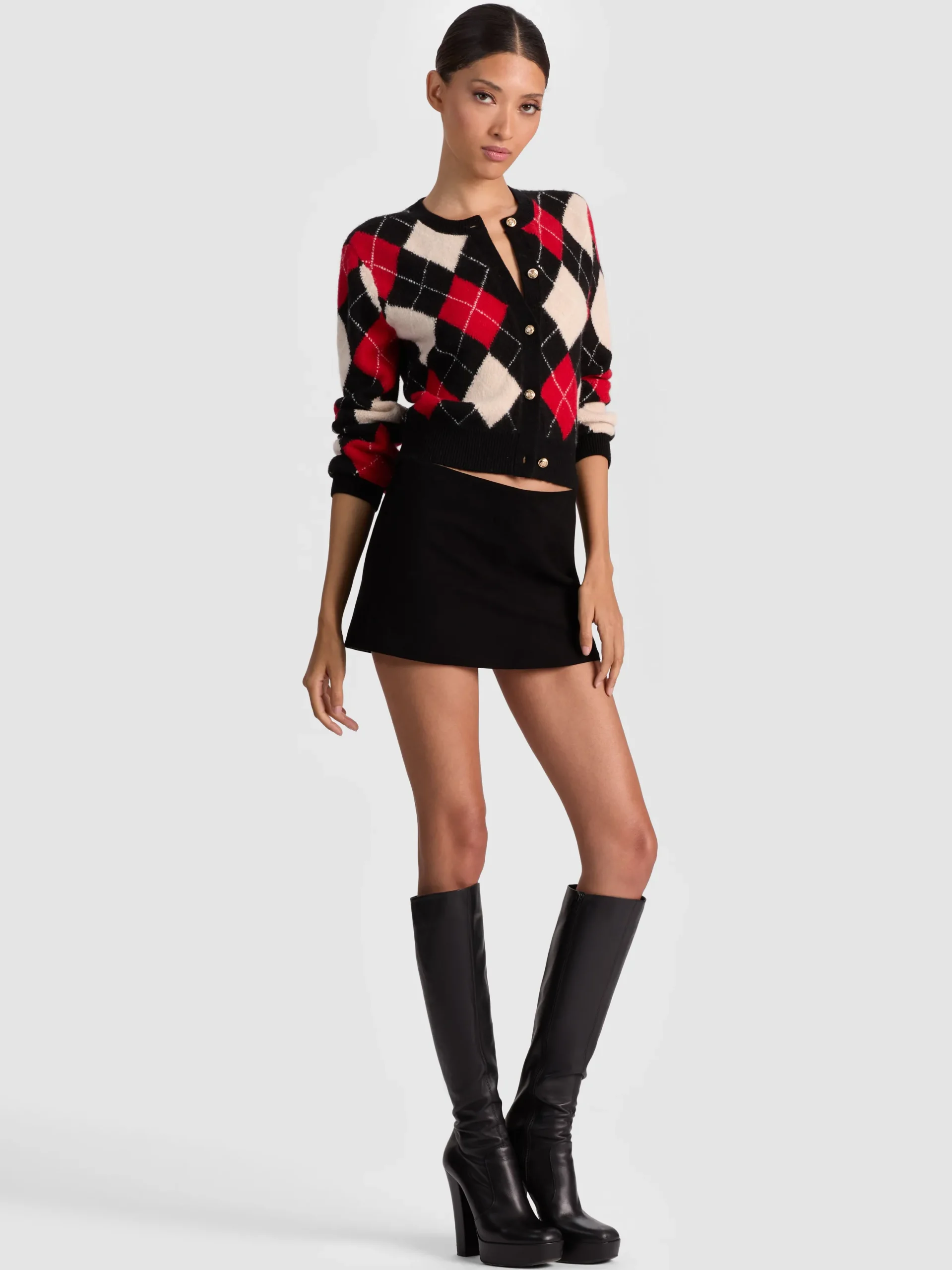 CAROLEE ARGYLE CARDIGAN