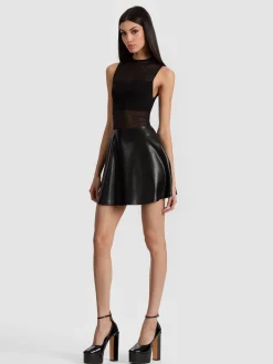 CHARA VEGAN MINI DRESS