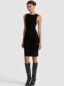 DELORA SUEDE MIDI DRESS