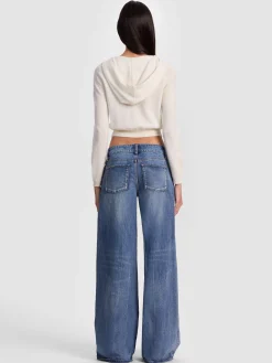 DOLLIE CASHMERE ZIP-UP HOODIE