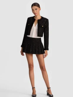 DUMONT EMBELLISHED TWEED JACKET