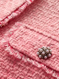 DUMONT EMBELLISHED TWEED JACKET