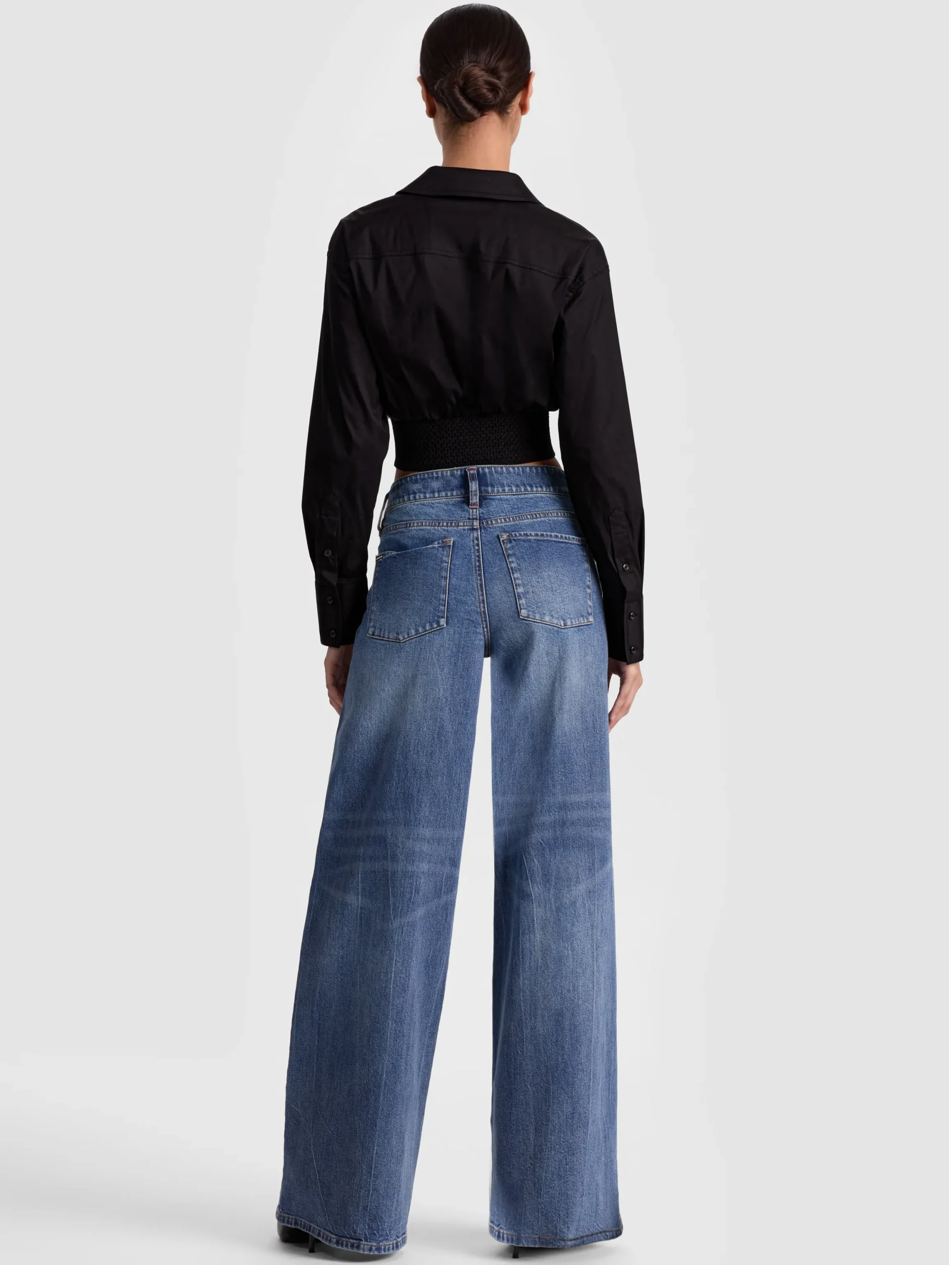 EDIE CORSET BUTTON DOWN