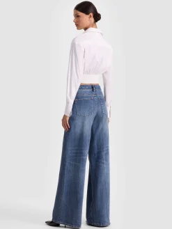 EDIE CORSET BUTTON DOWN