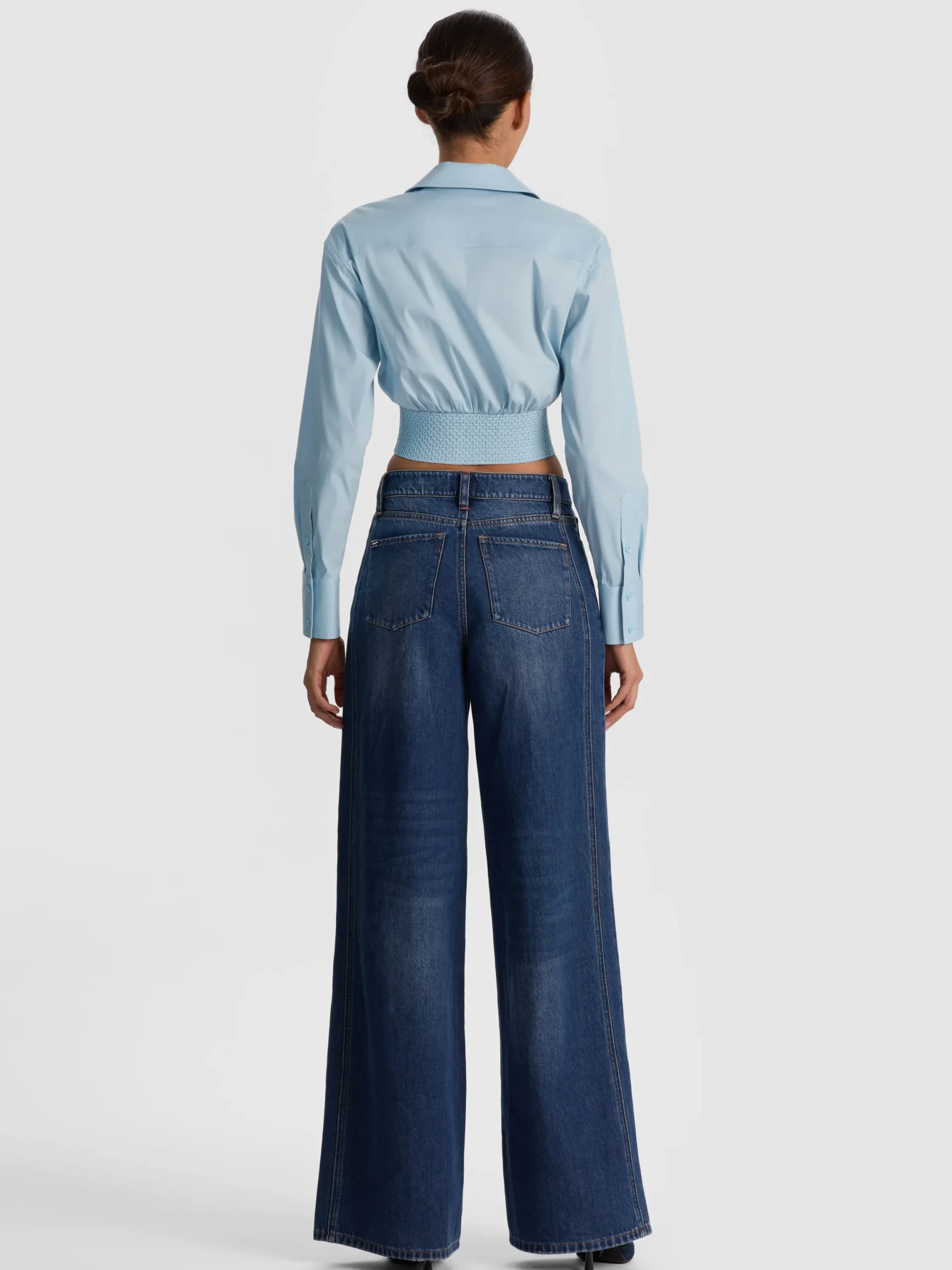 EDIE CORSET BUTTON DOWN