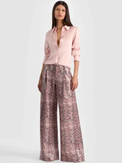 ERIC VEGAN SNAKESKIN PANT