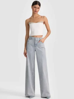 HALLIE EMBELLISHED PEEKABOO TOP