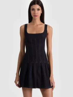 HOLLIS DENIM MINI DRESS