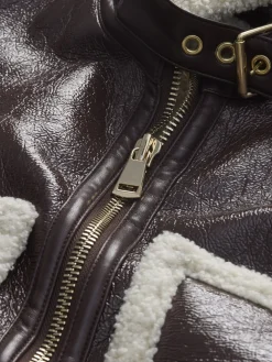 ISAIAH FAUX SHEARLING JACKET