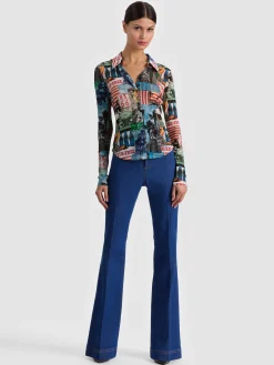 JADE MESH BUTTON DOWN