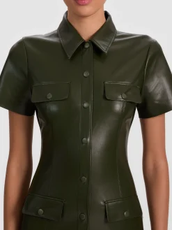 JAMIE VEGAN MINI DRESS
