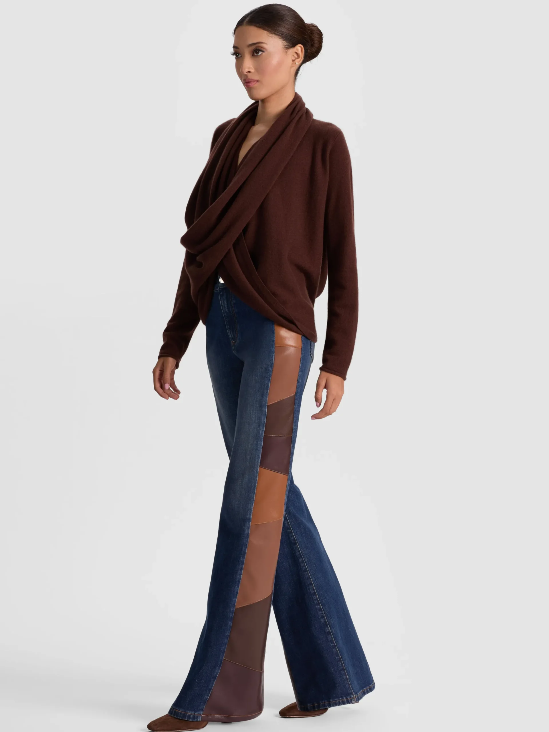 JULES CASHMERE DRAPED PULLOVER