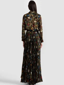 KATZ PLEATED MAXI SKIRT