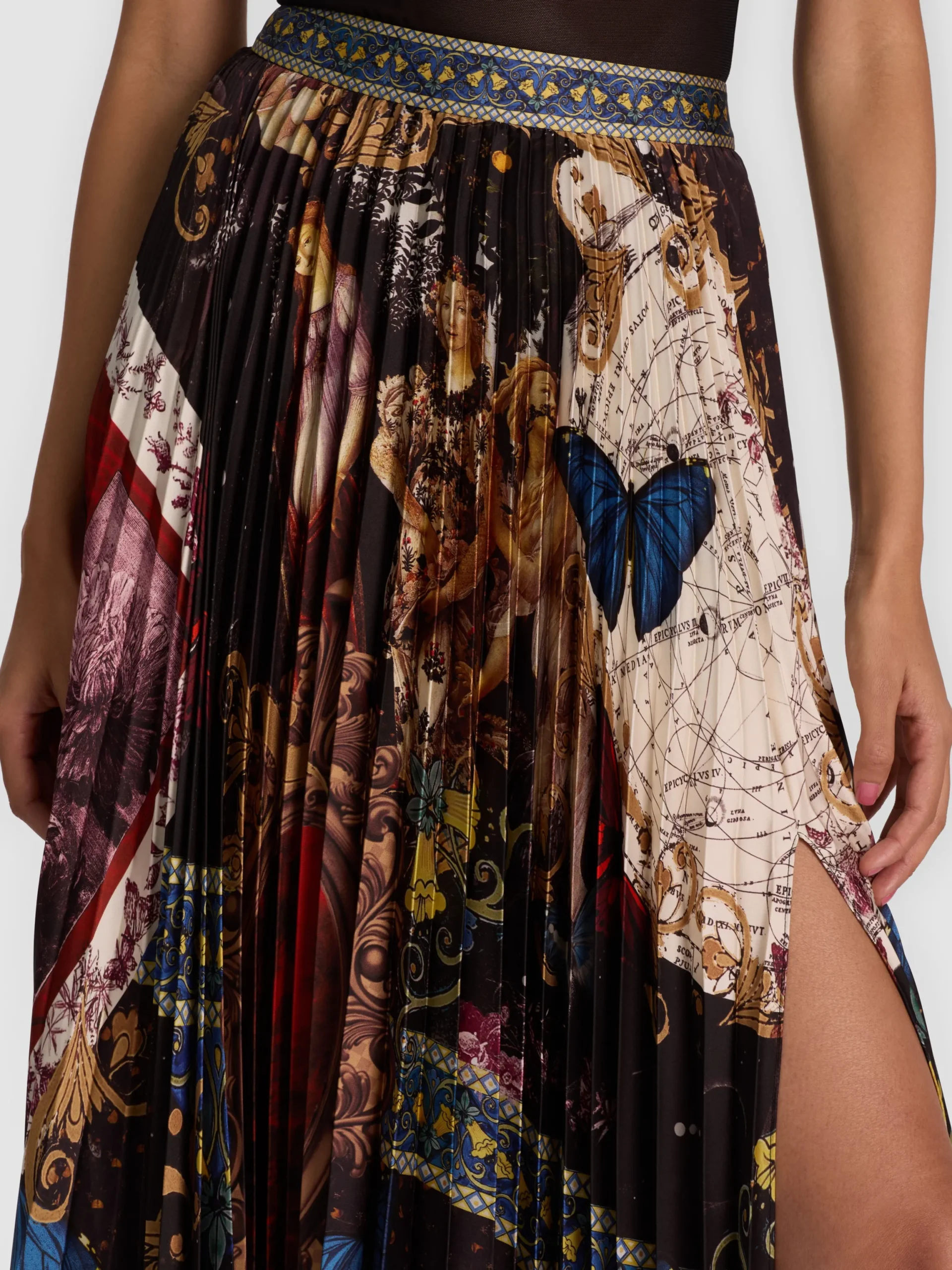 KATZ PLEATED MAXI SKIRT
