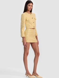 LORIE EMBELLISHED TWEED JACKET
