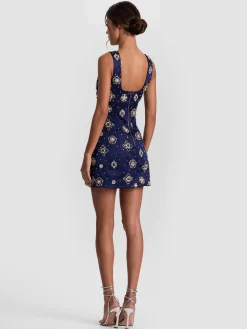 MANDY EMBELLISHED MINI DRESS