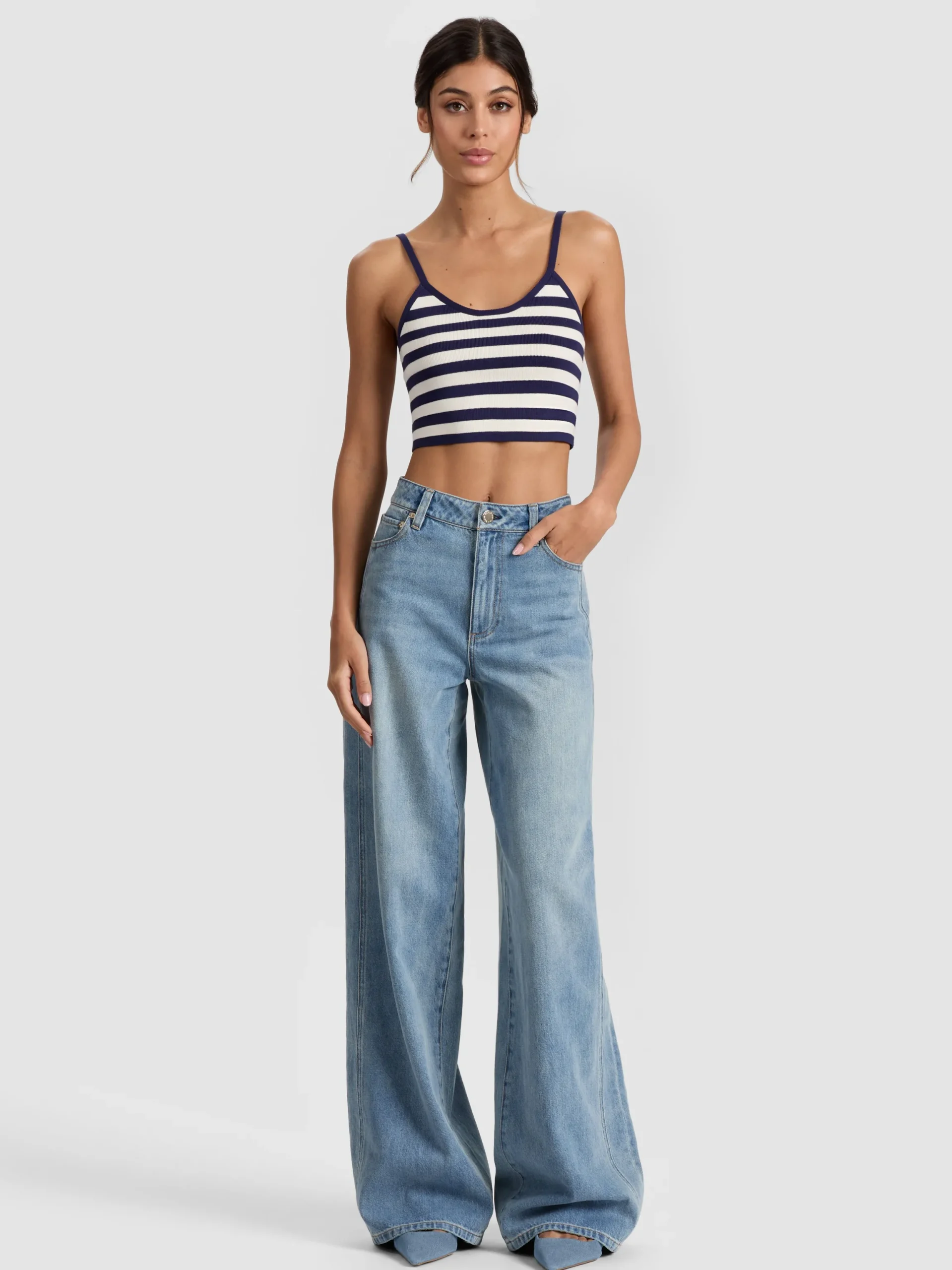 MAUDE STRIPED BRALETTE
