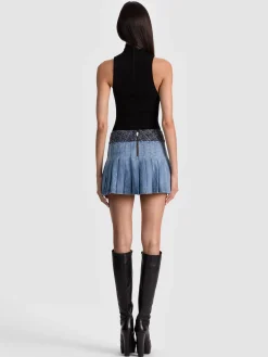 MERA DENIM MINI SKIRT