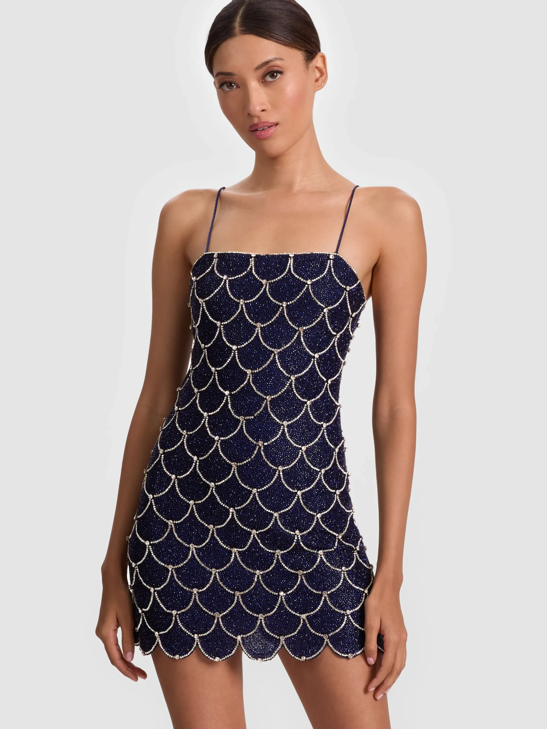 NINA EMBELLISHED MINI DRESS
