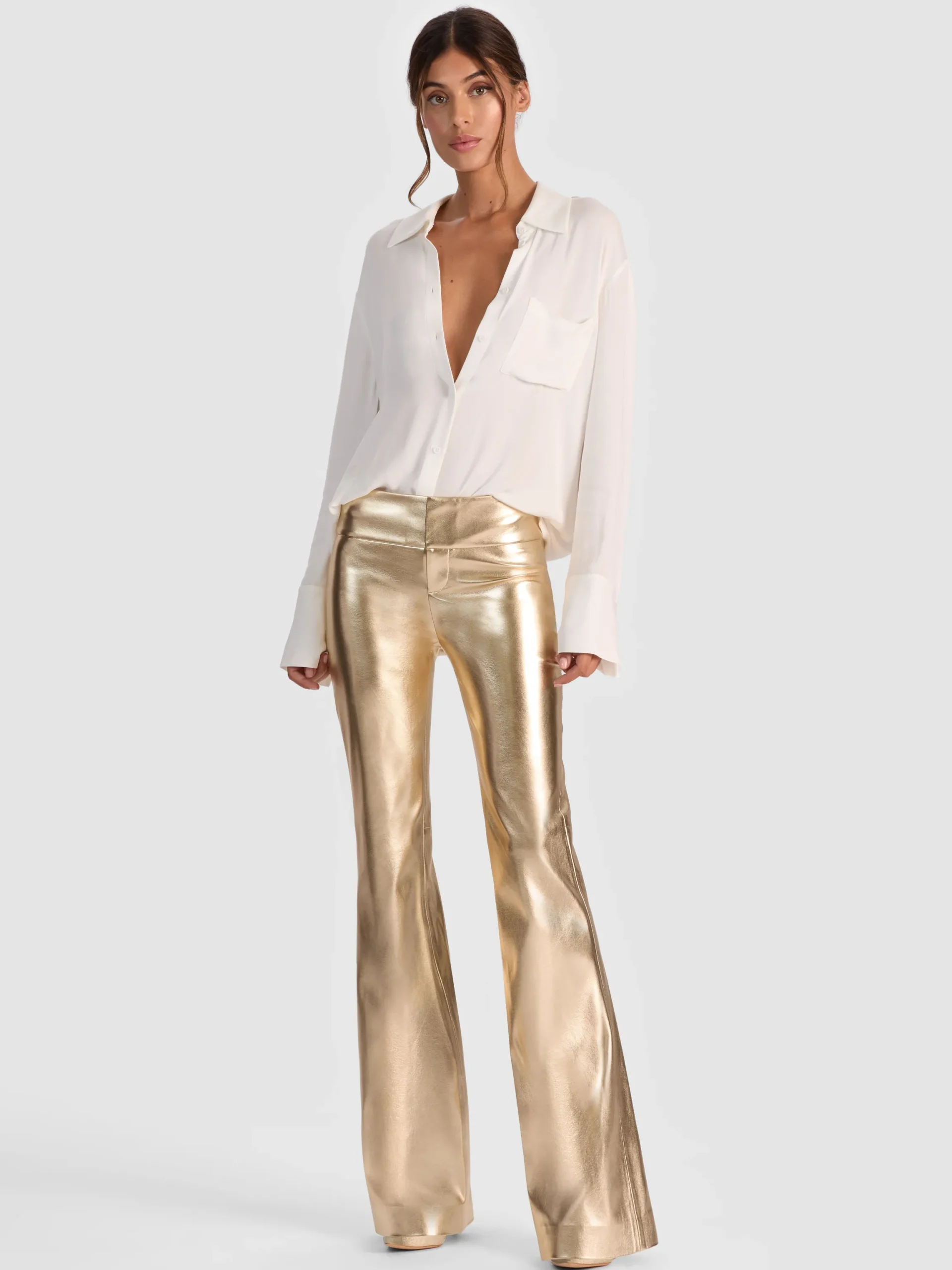 OLIVIA VEGAN BOOTCUT PANT