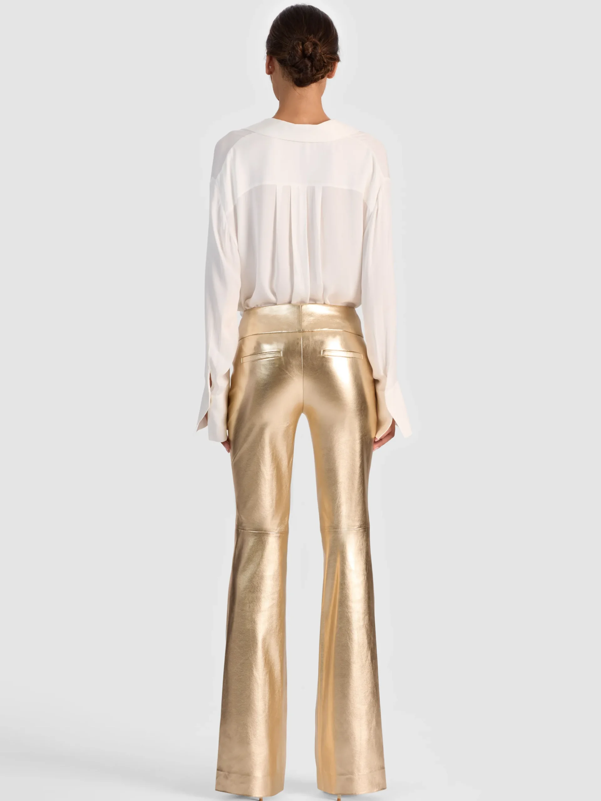 OLIVIA VEGAN BOOTCUT PANT