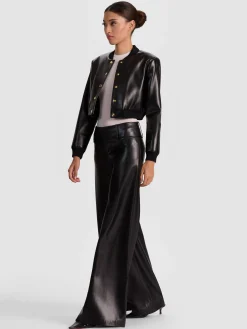 OLIVIA VEGAN WIDE LEG PANT