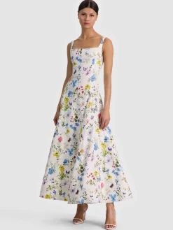 POLLY FLARED MIDI DRESS