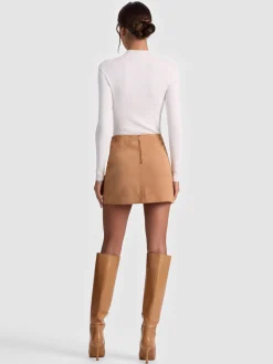 RILEY SUEDE MINI SKIRT