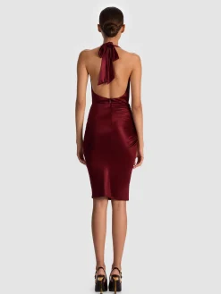 ROMY DRAPED MIDI DRESS
