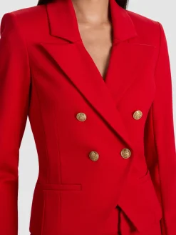 SABLE DOUBLE BREASTED CROPPED BLAZER