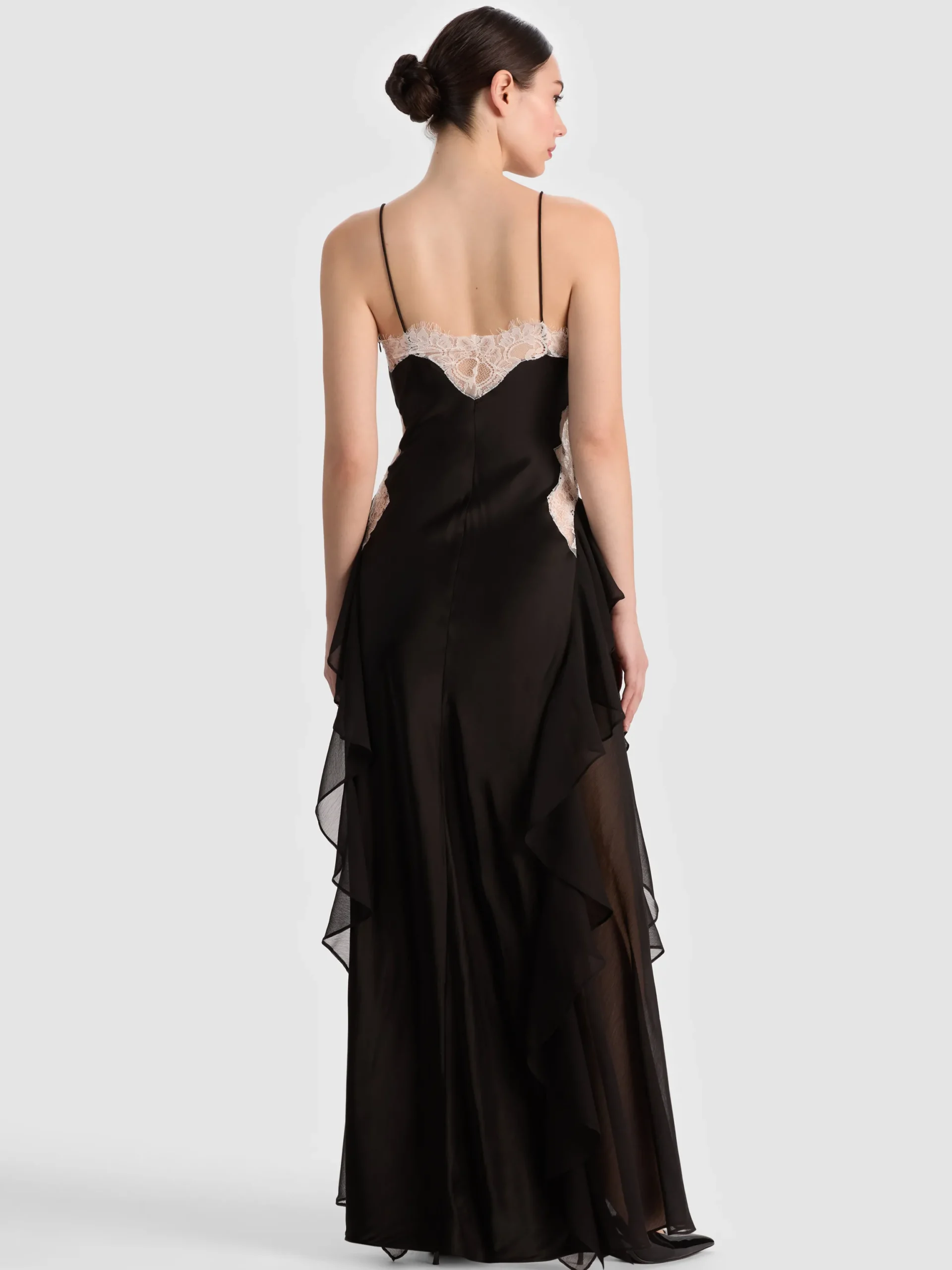 SHELBA RUFFLED GOWN