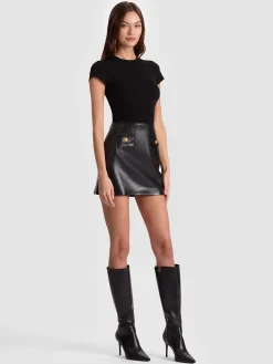 SYDNEY VEGAN MINI DRESS