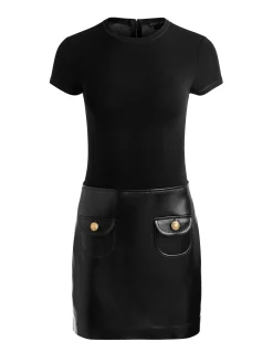 SYDNEY VEGAN MINI DRESS