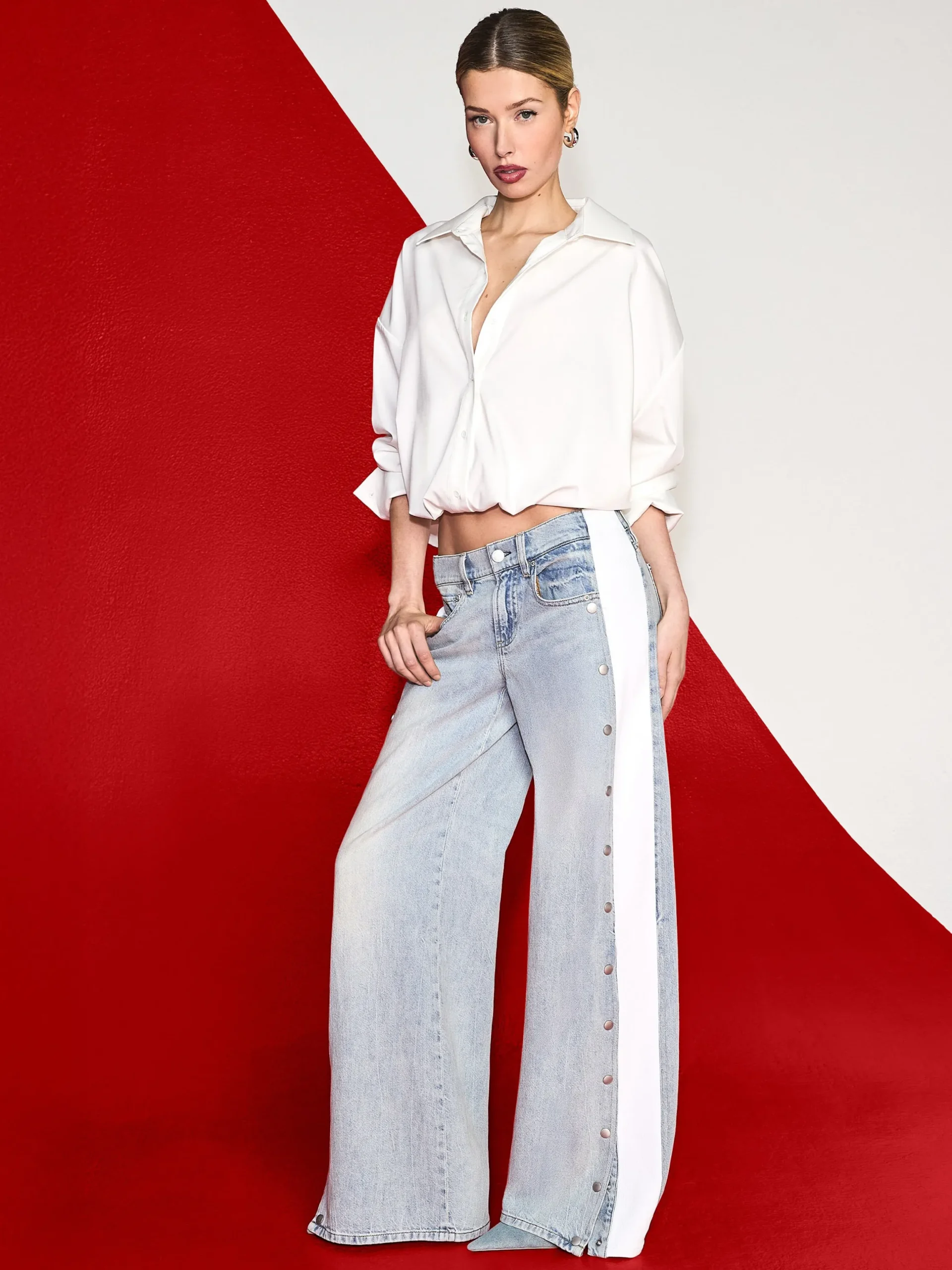 TOBIE CINCHED BUTTON DOWN