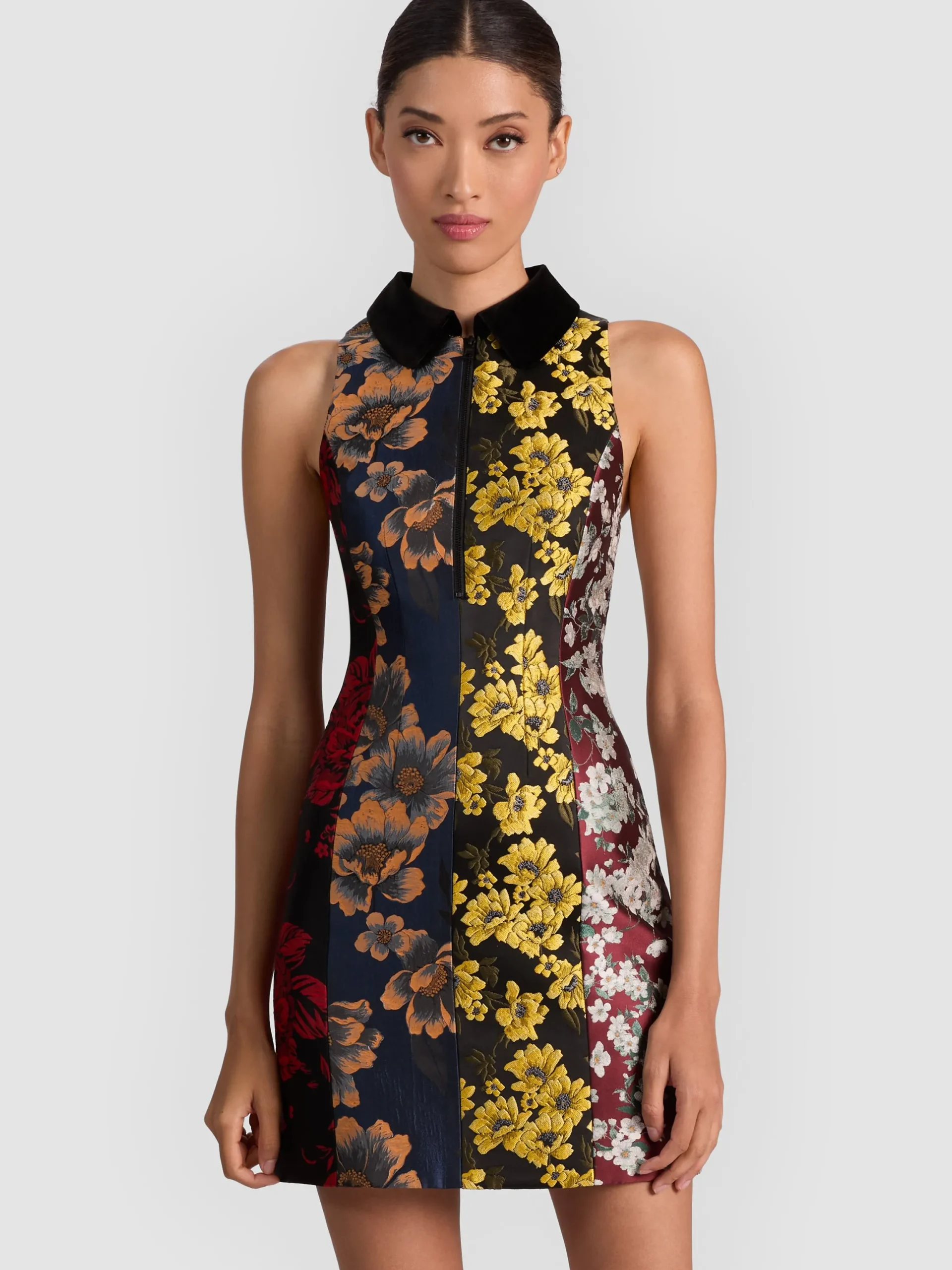 VELIA COLLARED MINI DRESS